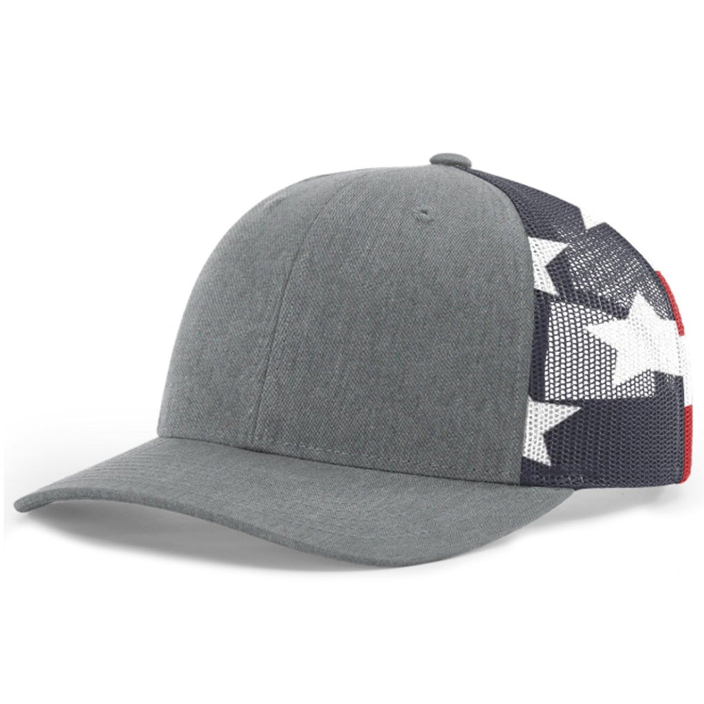Enlarged view of Lot of 12 Hats Richardson 112PM Printed Mesh Back Trucker Cap, Snapback Hat