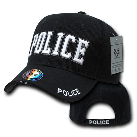Police Hat Law Enforcement Baseball Cap Officer Cop - Black - Rapid Dominance JW