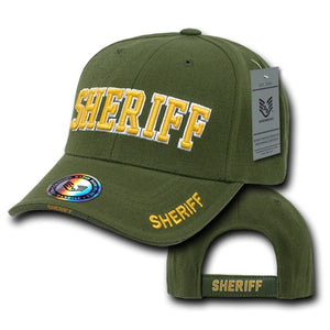 Sheriff Hat Law Enforcement Baseball Cap - Olive - Rapid Dominance JW - 
