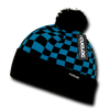 Changbai Checker Beanie, Plaid Knit Cap, Soft Cuff Beanie with Pom Pom - Cuglog K019