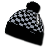 Changbai Checker Beanie, Plaid Knit Cap, Soft Cuff Beanie with Pom Pom - Cuglog K019