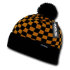 Changbai Checker Beanie, Plaid Knit Cap, Soft Cuff Beanie with Pom Pom - Cuglog K019