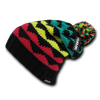 K2 Beanie, Knit Cap, Cuff Slouch Beanie with Pom Pom - Cuglog K023