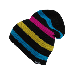 Monte Fitz Roy Slouch Beanie, Striped Knit Cap - Cuglog K039 - 