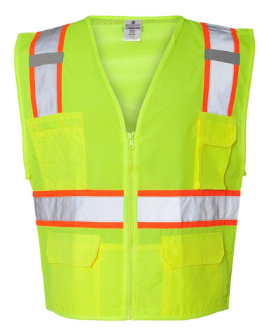 Kishigo 1163-1164 - Ultra-Cool™ Solid Front Vest with Mesh Back, Safety Vest