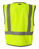 Kishigo 1193-1194 Economy Single Pocket Hook & Loop Mesh Vest