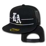 Los Angeles LA City Snapback Flat Bill Hats, Flip Side