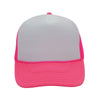 Nissun Neon Color Foam Mesh Trucker Hats Caps, Blank Two Tone Snapbacks
