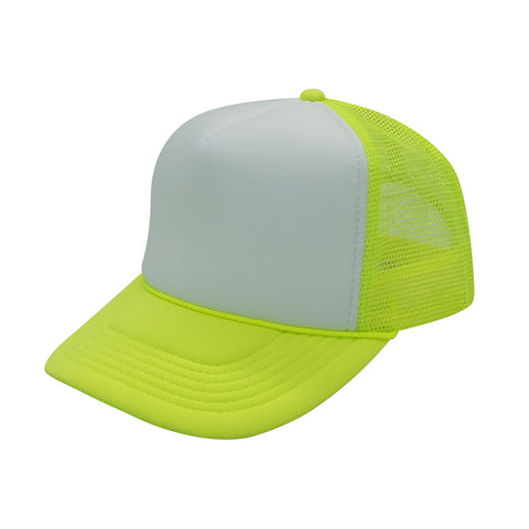 Hats Blank Mesh Snapback Park The Color Caps, Two Foam Wholesale – Nissun Neon Trucker Tone
