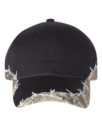 Outdoor Cap BRB605 - Camo with Barbed Wire Cap