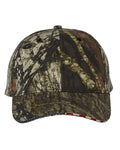 Outdoor Cap USA350 - Camo with Flag Sandwich Visor Cap - Picture 1 of 7