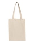 Q-Tees 12L Gussetted Shopping Bag, Cotton Canvas Tote Bag - Q1000