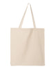 Q-Tees 14L Shopping Bag, Cotton Canvas Tote - Q125300