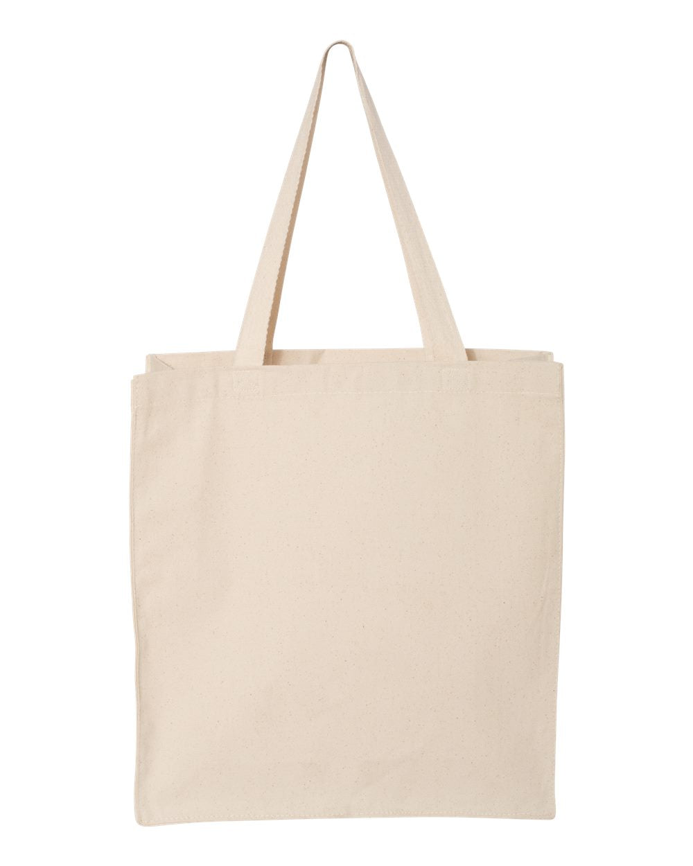 Enlarged view of Q-Tees 14L Shopping Bag, Cotton Canvas Tote - Q125300