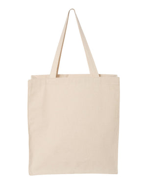 Q-Tees 14L Shopping Bag, Cotton Canvas Tote - Q125300 - 
