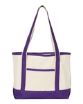 Q-Tees 20L Small Deluxe Tote, Heavy Cotton Canvas Tote Bag - Q125800 - Picture 17 of 25