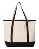 Q-Tees 34.6L Large Canvas Deluxe Tote, Heavy Canvas Tote Bag - Q1500