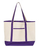 Q-Tees 34.6L Large Canvas Deluxe Tote, Heavy Canvas Tote Bag - Q1500