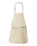 Q-Tees Full-Length Apron with Pouch Pocket - Q4250 - Picture 9 of 22