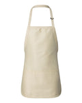 Q-Tees Full-Length Apron with Pouch Pocket - Q4250 - Picture 1 of 22