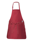 Q-Tees Full-Length Apron with Pouch Pocket - Q4250