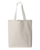 Q-Tees 11L Canvas Tote with Contrast-Color Handles, Tote Bag - Q4400