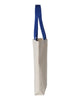 Q-Tees 11L Canvas Tote with Contrast-Color Handles, Tote Bag - Q4400