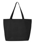 Q-Tees 25L Zippered Tote, Heavy Cotton Canvas Tote Bag - Q611 - Picture 7 of 25
