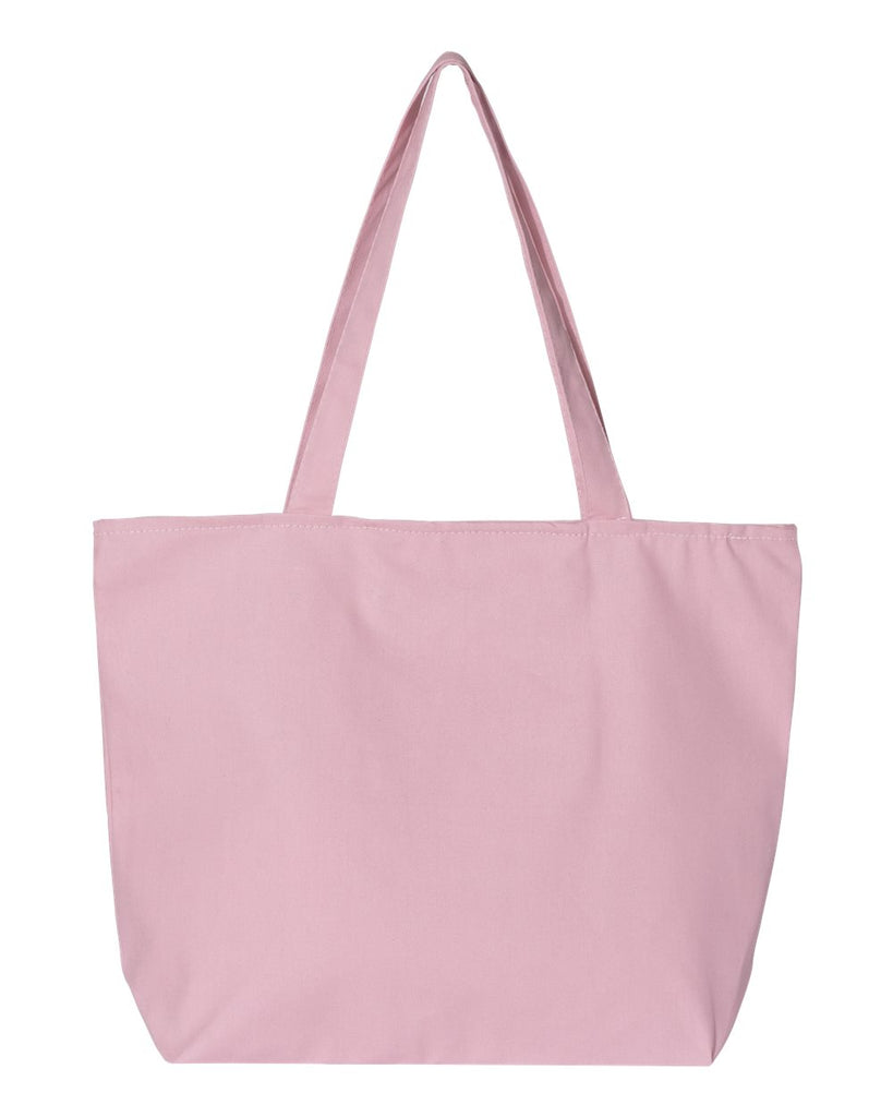 Q-tees Q611 25L Zippered Tote - Natural - One Size