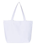 Q-Tees 25L Zippered Tote, Heavy Cotton Canvas Tote Bag - Q611 - Picture 22 of 25
