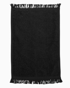 Q-Tees Fringed Fingertip Towel, Small Towel - T100 - 