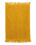 Q-Tees Fringed Fingertip Towel, Small Towel - T100 - Picture 6 of 13