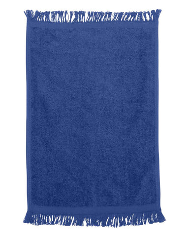 Q-Tees Fringed Fingertip Towel, Small Towel - T100
