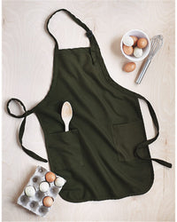 Q-Tees Full-Length Apron with Pockets - Q4350