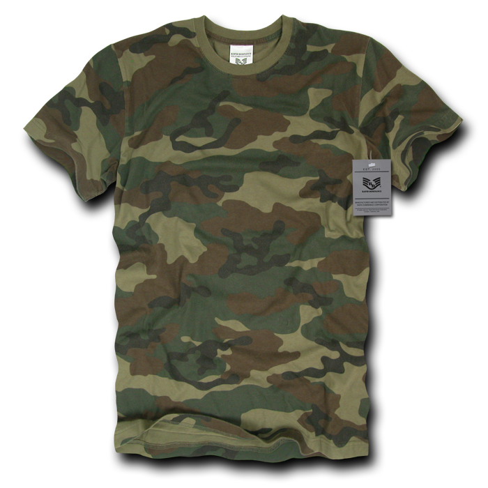 Rapid Dominance R38 PL WDL 01 Short Sleeve G.I. T Shirts Woodland Small