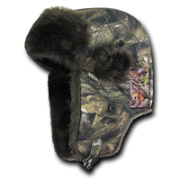 Hybricam Camo Aviator Hat, Faux Fur Trapper Hat, Bomber Hat - Rapid Dominance R42