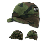Camo Beanie Jeep Knit Watch Cap Visor GI Military Camouflage - Rapid Dominance R604 - Picture 1 of 4