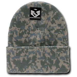 Camo Beanie Knit Cap Camouflage Military Watch Cap - Rapid Dominance R607 - 
