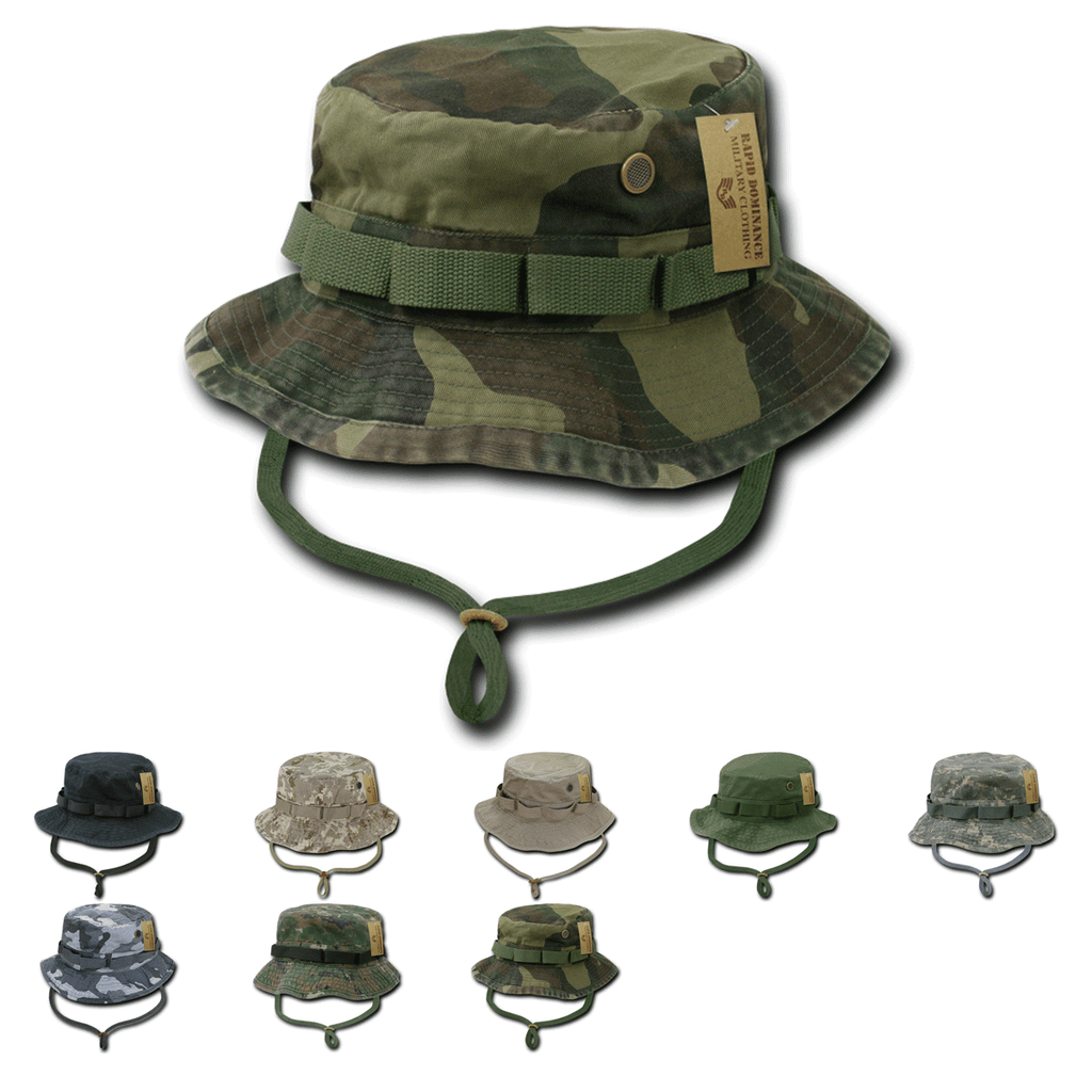 Unisex Sun Hat Bucket Hat Boonie Hunting Fishing Outdoor Cap Wide Brim  Military UV Protection Hat 