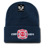Fire Department Firefighter Knit Beanie Cap - R81 - Picture 1 of 1
