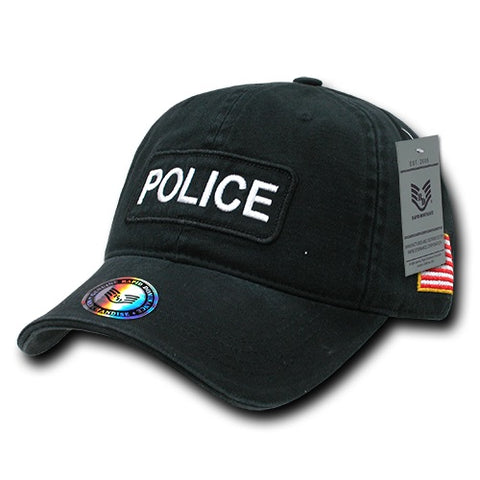 Police Dual Flag Raid Cap Baseball Hat Law Enforcement Officer Cop - Rapid Dominance R89