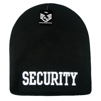 Security Public Safety Knit Beanie Cap - Black2 - R90