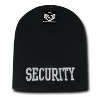 Security Public Safety Knit Beanie Cap - Black1 - R90