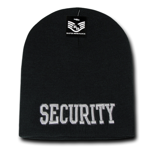 Security Public Safety Knit Beanie Cap - Black1 - R90