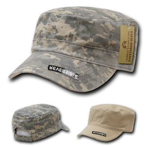 Reversible Flat Top Cap Camo GI BDU Fatigue Hat Military Patrol - Rapid Dominance R98 - 