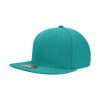 Decky RP1 - Fitted Flat Bill Hat, Retro Fitted Cap (Sizes: 7 3/8 - 7 3/4)