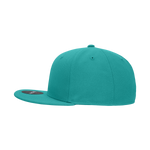 Decky RP1 - Fitted Flat Bill Hat, Retro Fitted Cap (Sizes: 6 7/8 - 7 1/4)