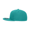 Decky RP1 - Fitted Flat Bill Hat, Retro Fitted Cap (Sizes: 7 3/8 - 7 3/4)