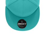 Decky RP1 - Fitted Flat Bill Hat, Retro Fitted Cap (Sizes: 6 7/8 - 7 1/4) - CASE Pricing - Picture 6 of 31