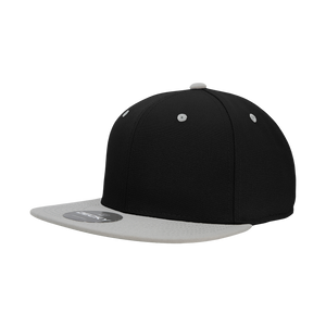 Decky RP1 - Fitted Flat Bill Hat, Retro Fitted Cap (Sizes: 6 7/8 - 7 1/4) - 